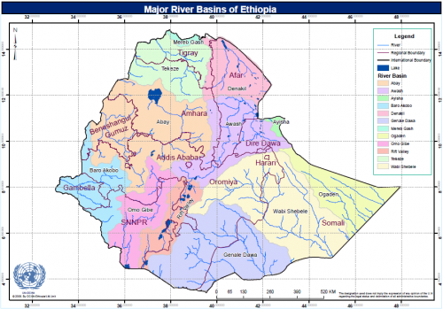 Ethiopia Major River Basins