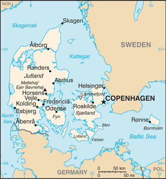 Denmark Embassy Map