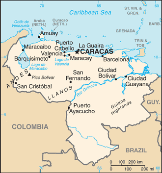 Venezuela Embassy Map