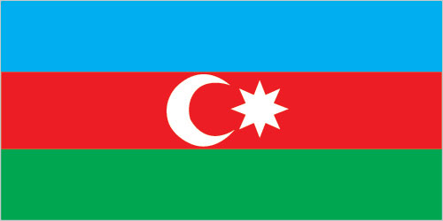Azerbaijan Embassy Flag