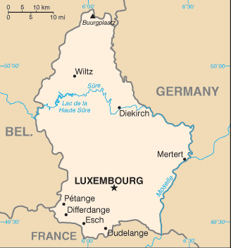 Luxembourg Embassy Map
