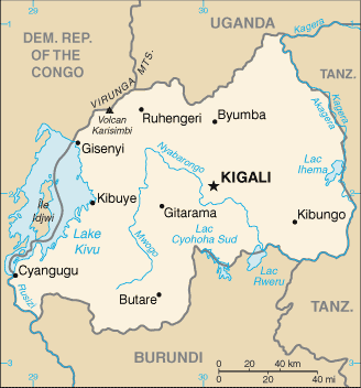 Rwanda Embassy Map
