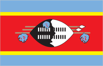Swaziland Embassy Flag