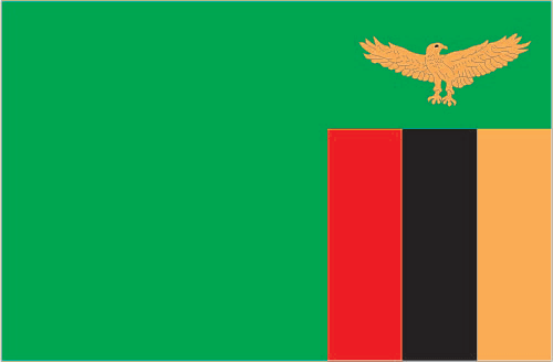Zambia Embassy Flag
