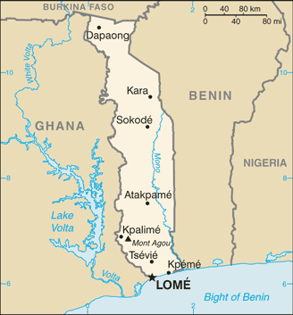 Togo Embassy Map