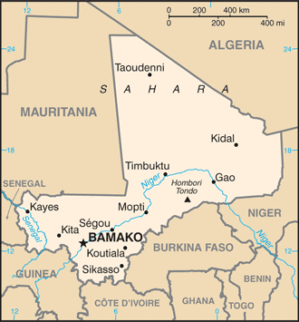Mali Embassy Map