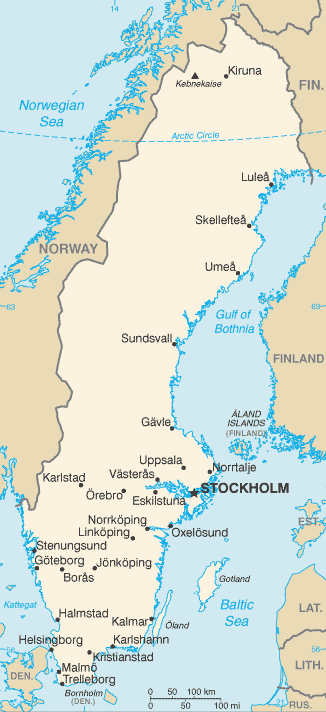 Embassy of Sweden Map