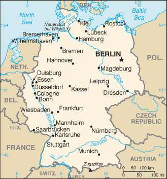 German Embassy Map