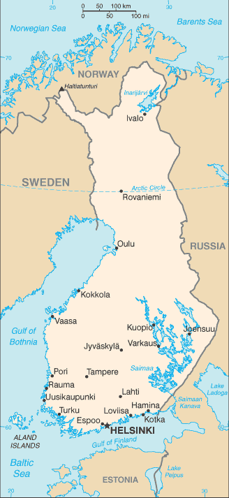 Finland Embassy Map