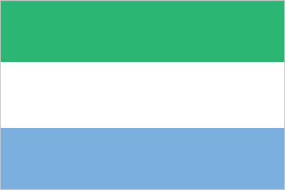 Sirra Leone Embassy Flag