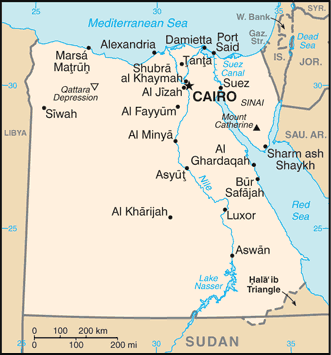 Egypt Embassy Map