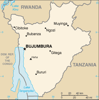 Burundi Embassy Map