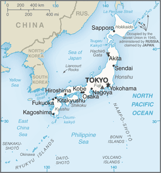 Japan Embassy Map