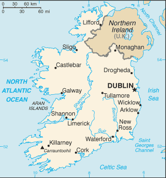 Embassy of Ireland Map