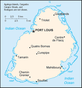 Embassy the Republic of Mauritius Map