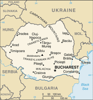 Romania Embassy Map