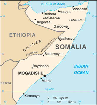 Somolia Embassy Map
