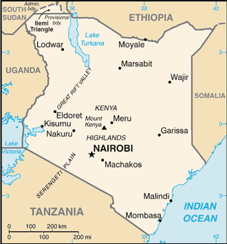Kenya Embassy Map