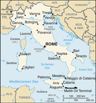 Italian Embassy Map
