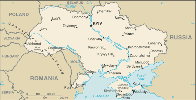 Ukraine Embassy Map