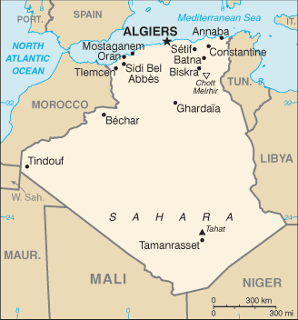 Algeria Embassy Map