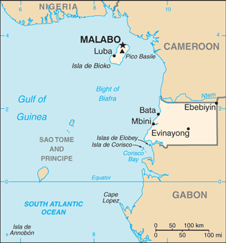Equatorial Guinea Embassy Residance Map