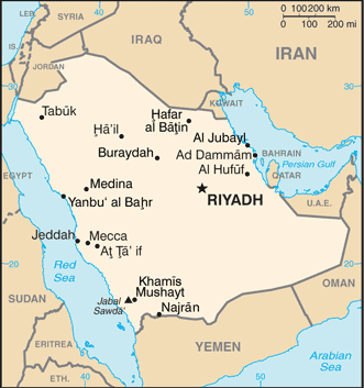 Saudi Arabia Embassy Map
